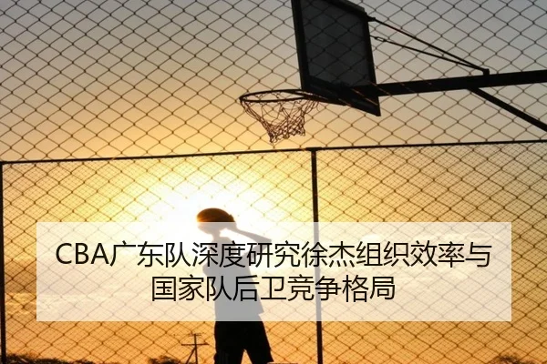 CBA广东队深度研究徐杰组织效率与国家队后卫竞争格局